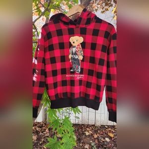 Polo Ralph Lauren Big kids Red Hoodie 🐻 size XL (16)